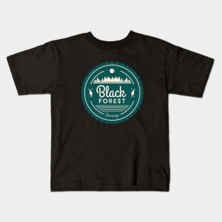 Black Forest Germany Vintage Forest Deer Kids T-Shirt